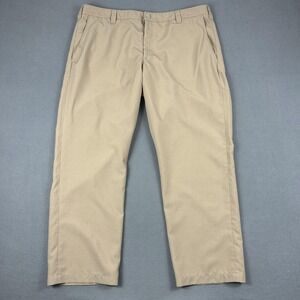 Bluffworks Chino Pants Mens 40x30 Khaki Relaxed Fit Travel Made in‎ USA Office
